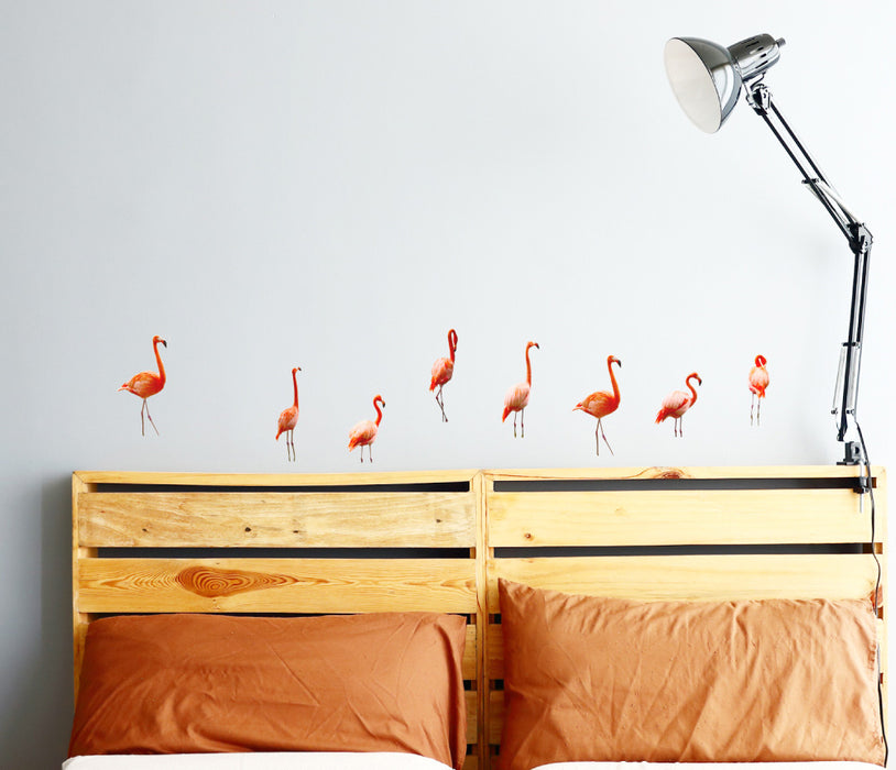 Set Of 10 Flamingo Wall Sticker