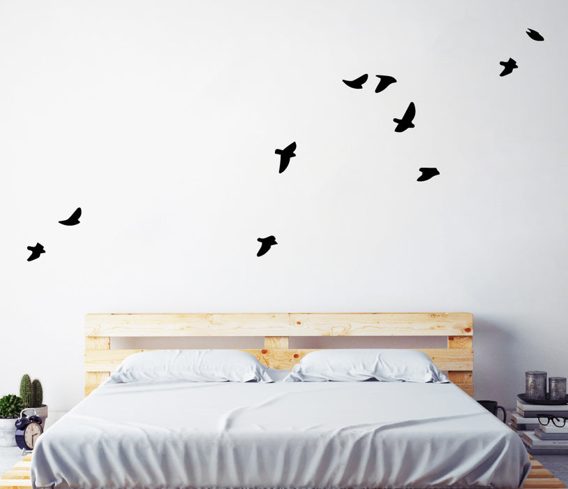 Flock Of Birds (Set Of 10) Wall Sticker