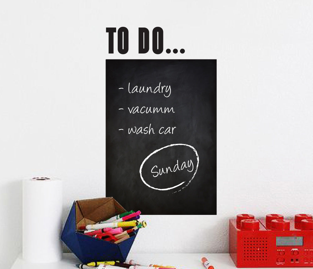 To Do Chalkboard Wall Sticker — Sticker Collective