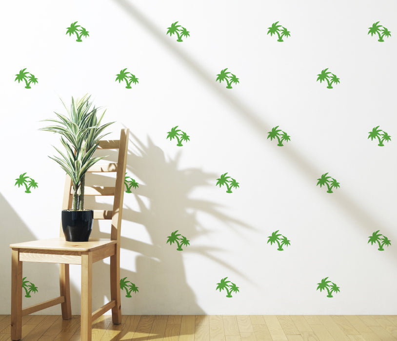 Pattern Palm Trees (Set Of 24) Wall Sticker
