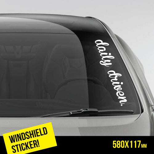 Daily Driven 2 Windshield Jdm Sticker | Windshield Stickers - Sticker ...