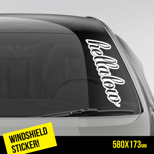 Hellalow Windshield Jdm Sticker