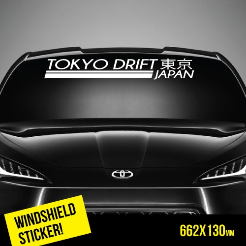 Tokyo Drift Windshield Top Jdm Sticker