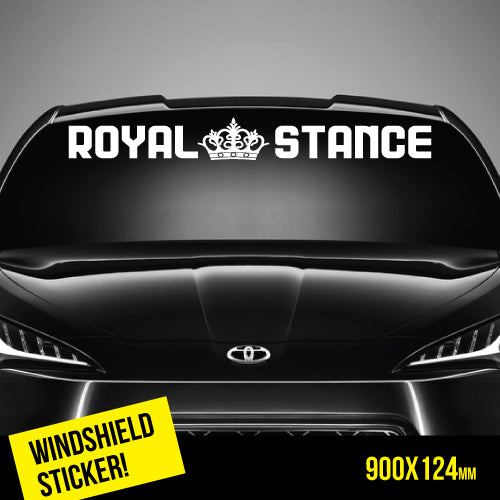 Royal Stance Windshield Top Jdm Sticker