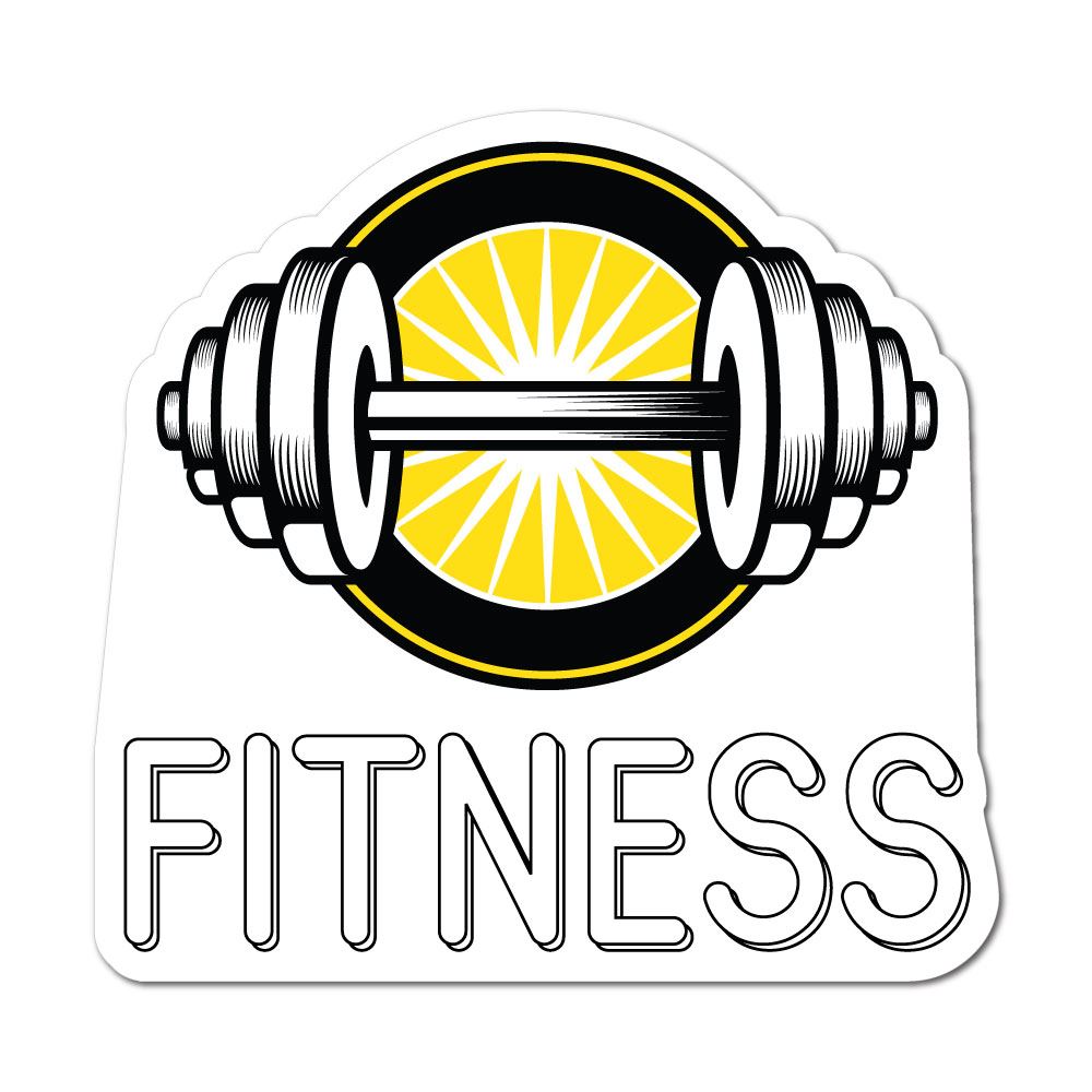 Gym Fitness Sticker Decal | Sport Stickers - Sticker Collective