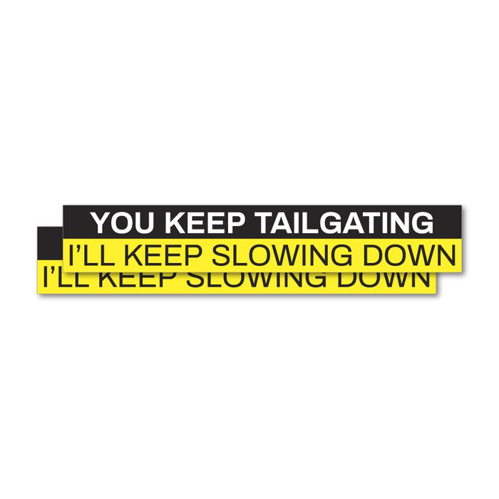 2X Slowing Down Sticker Decal