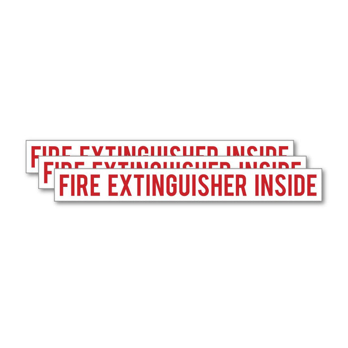 3X Fire Extinguisher Sticker Decal