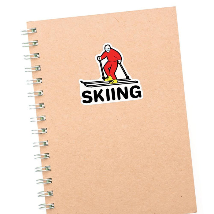 Skiing Sticker Decal