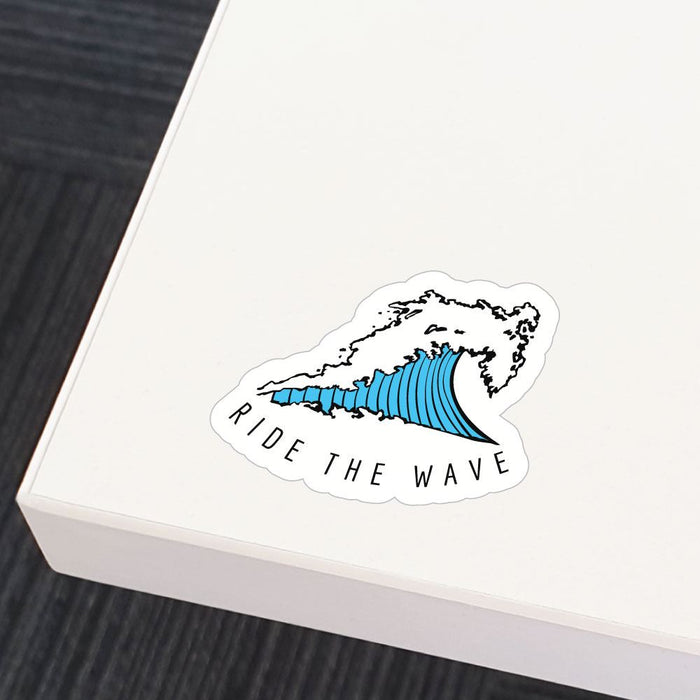 Ride The Wave Surfer Sticker Decal