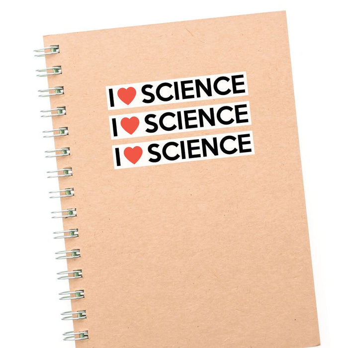 3X I Love Science Sticker Decal