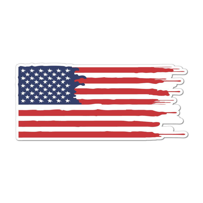 Vintage Rustic American Flag Usa Sticker Decal