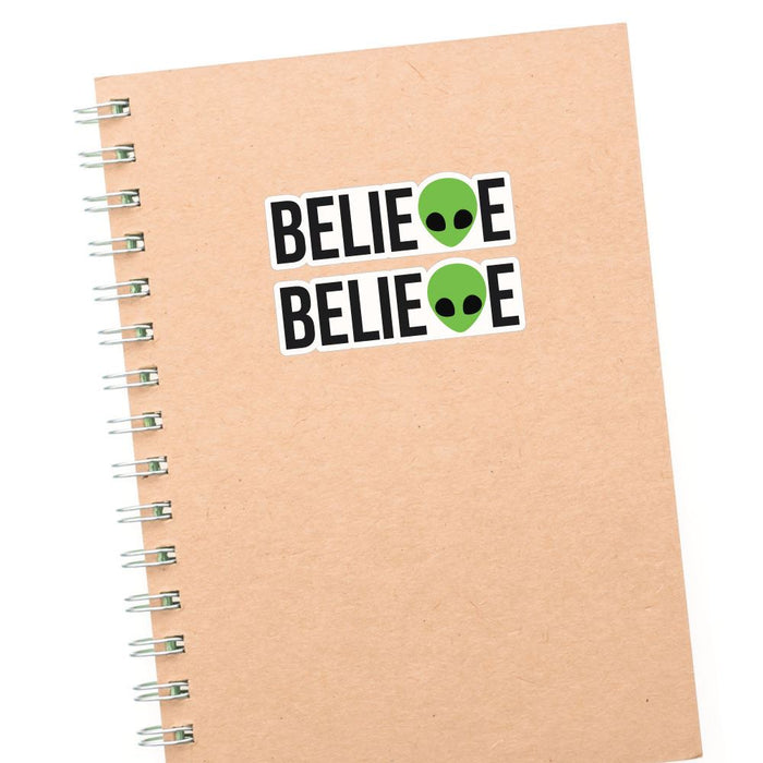 2X Believe In Aliens Sticker Decal