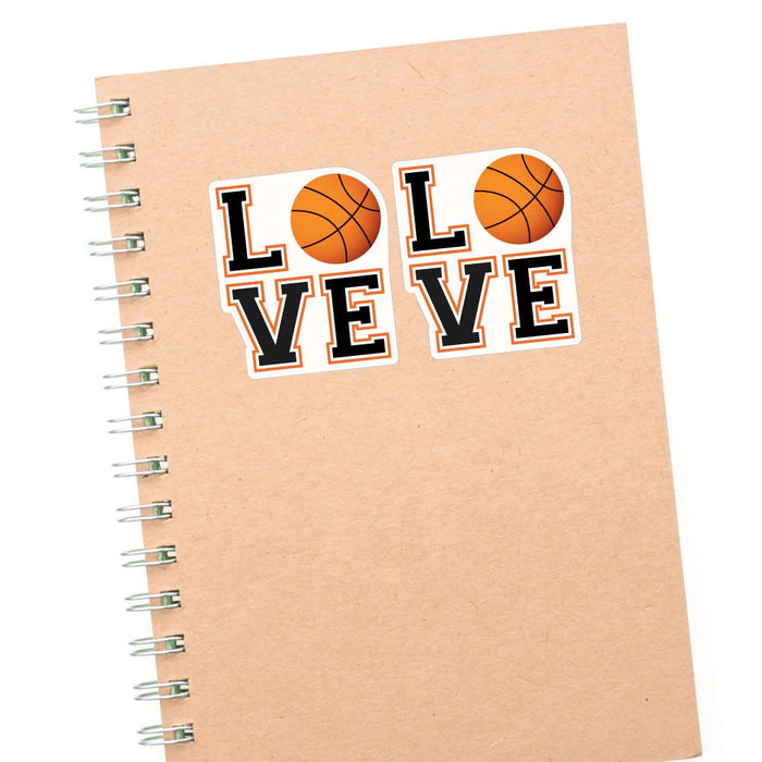 2X Love Basketball Sticker Decal