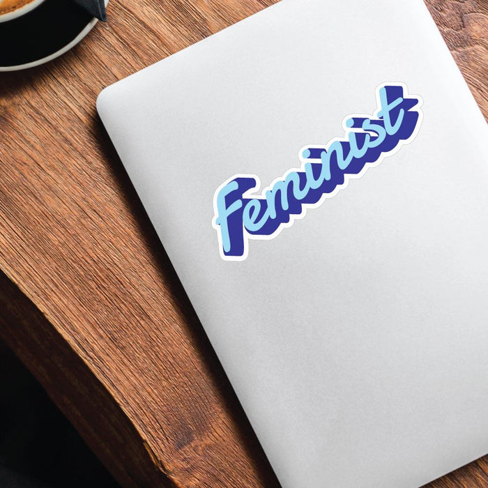 Blue Feminist Sticker Decal