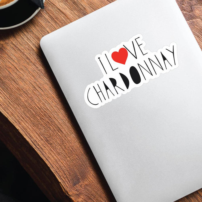 I Love Chardonnay Sticker Decal