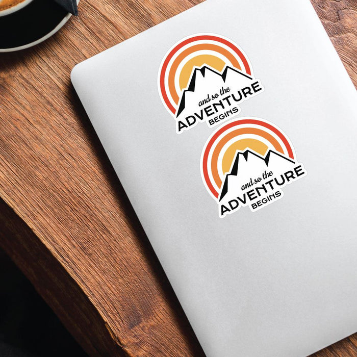 And So The Adventure Begins X2 Sticker Decal