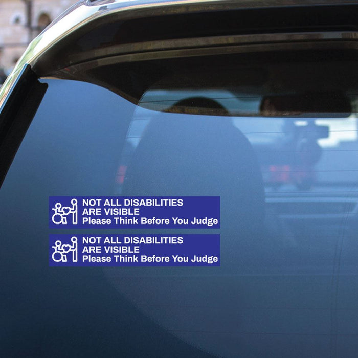2X Think Before You Judge Sticker Decal