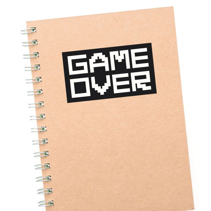 You Died Game Over Sticker Decal