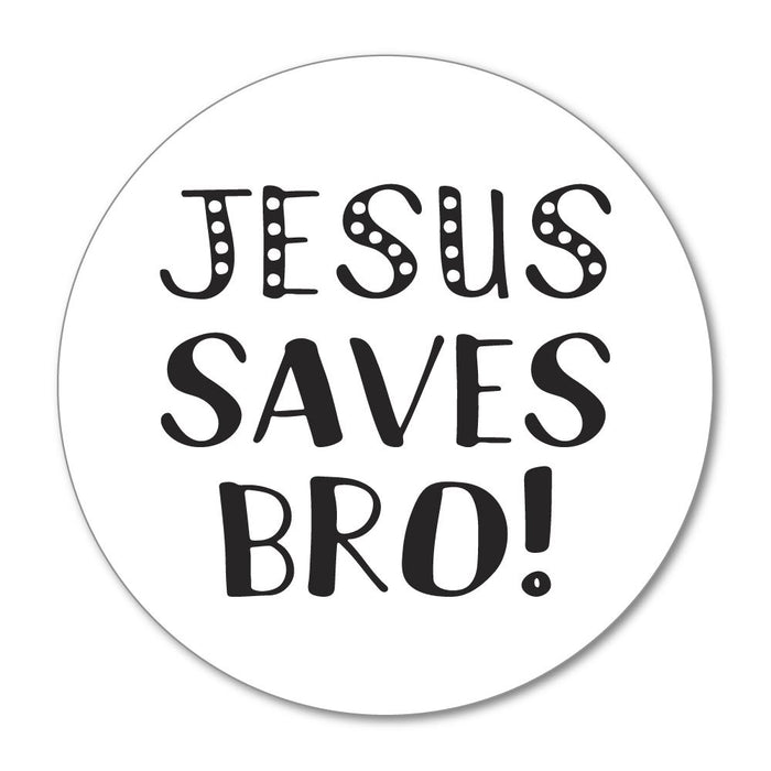 Jesus Saves Bro Sticker Decal
