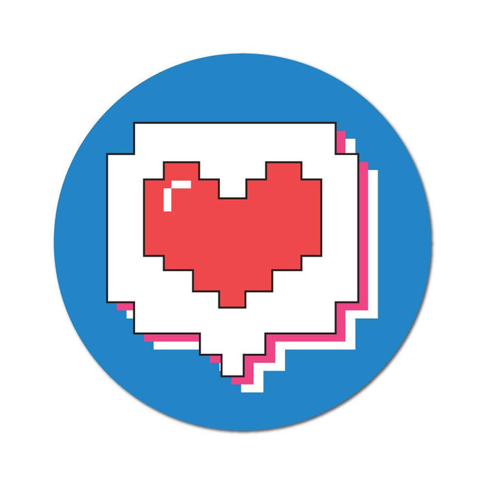 Love Heart Game Sticker Decal