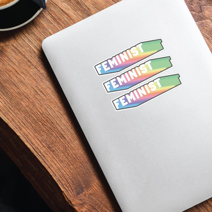 3X Feminist Sticker Decal