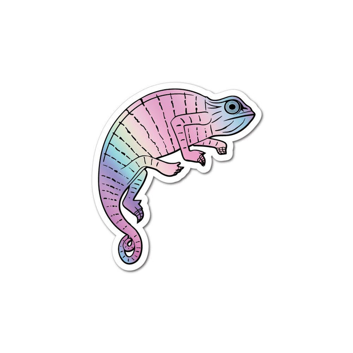 Colourful Chameleon Sticker Decal Cute Lizard Trippy
