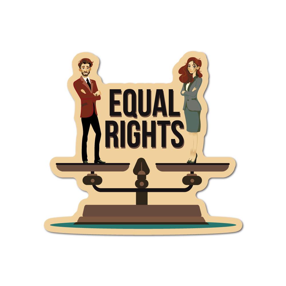 Equal Rights Sticker Decal | Feminist Stickers - Sticker Collective