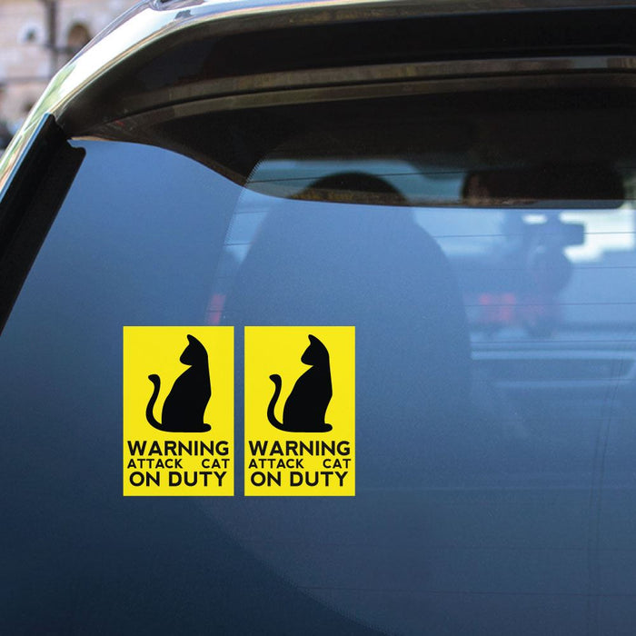 2X Attack Cat Sticker Decal