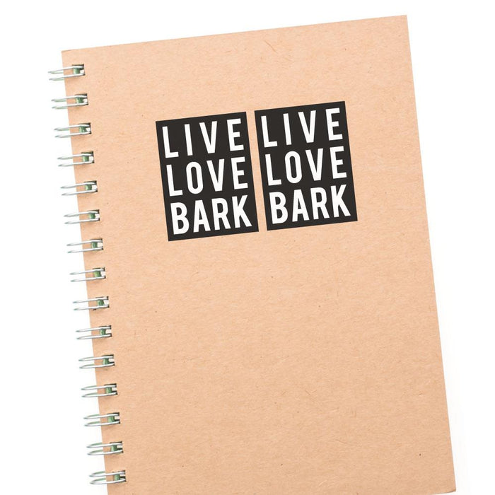 2X Love Bark Sticker Decal