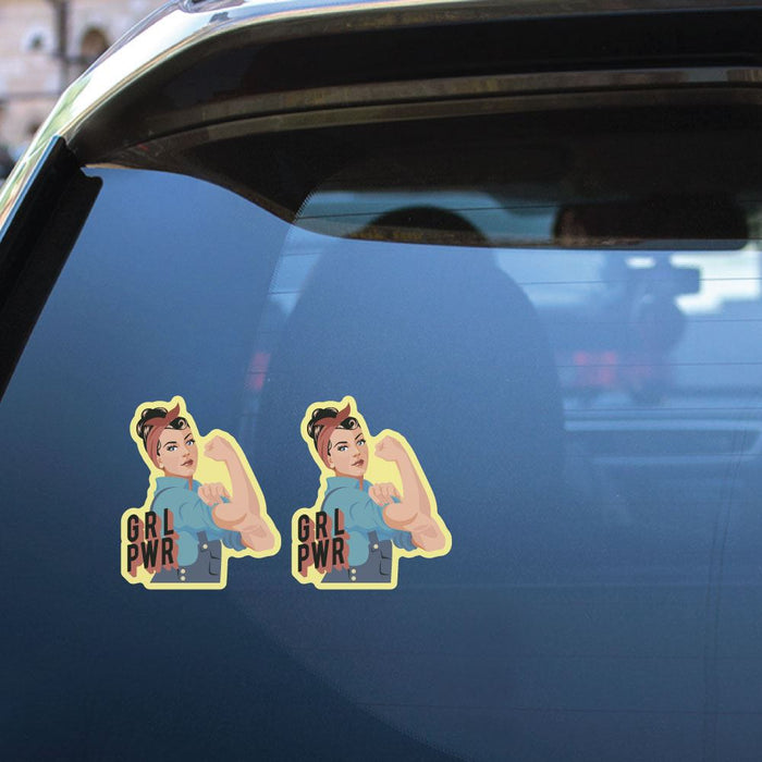 2X Grl Pwr Sticker Decal