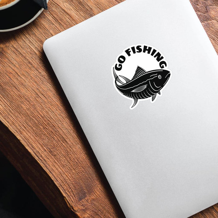 Lets Go Fishing Sticker Decal