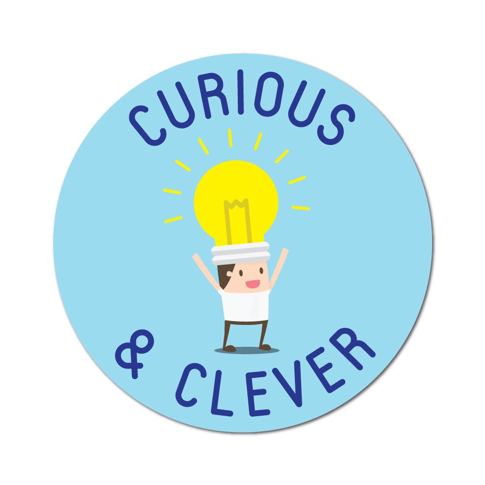 Sticker For Clever Curious Clever Sticker Decal | Geek Stickers - Sticker Collective