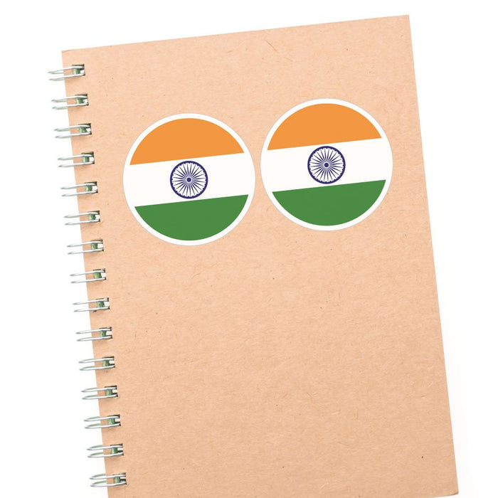 Indian Flag X2 Sticker Decal