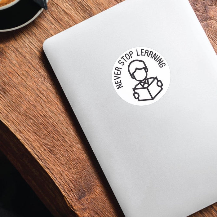 Never Stop Learning Sticker Decal