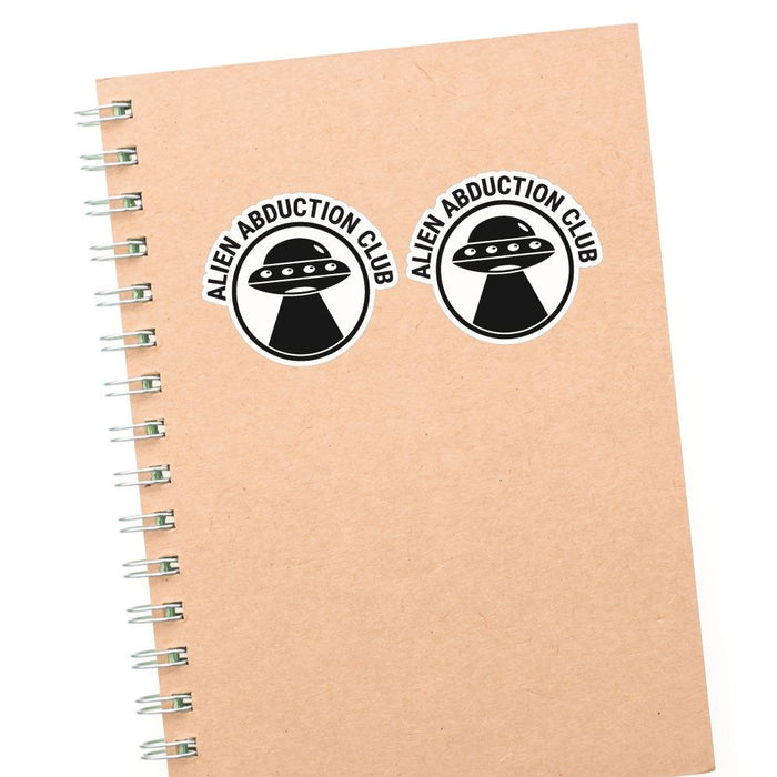 2X Alien Abduction Club Sticker Decal