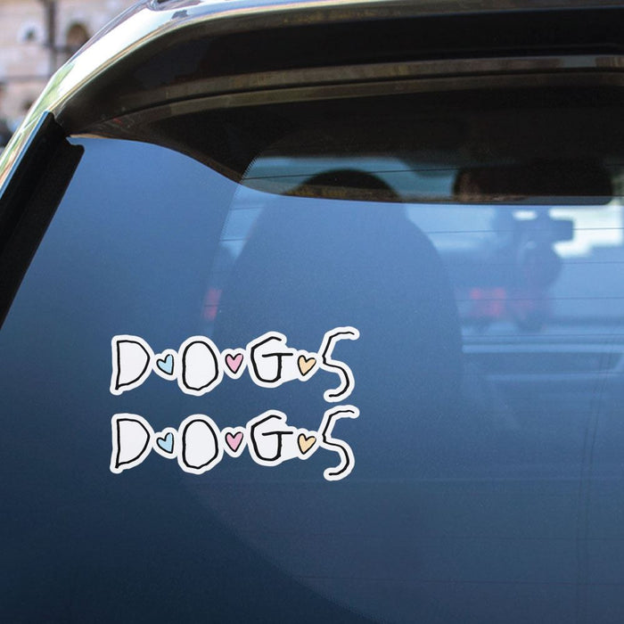 2X Dogs Sticker Decal