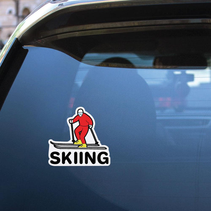 Skiing Sticker Decal