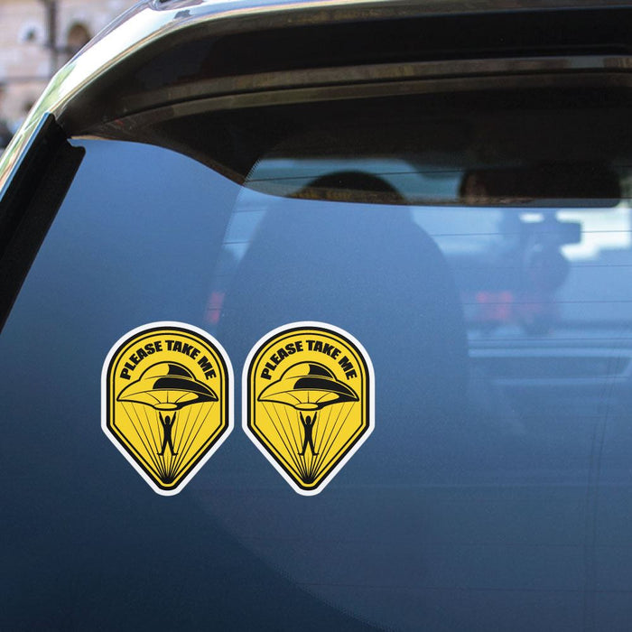2X Please Take Me Sticker Decal