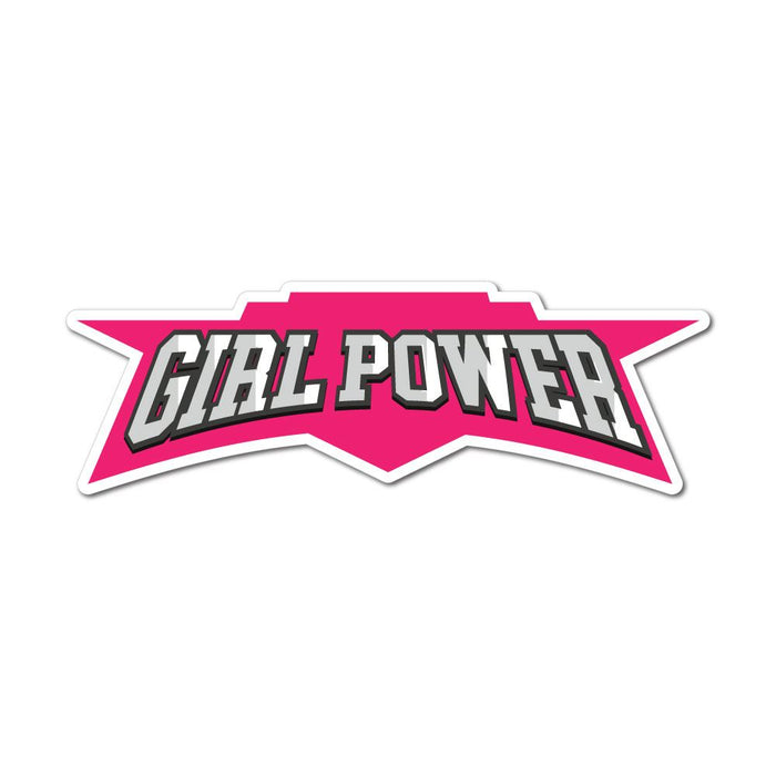 Girl Power Badge Sticker Decal