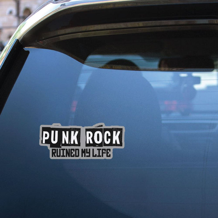 Punk Rock Ruined My Life Sticker Decal