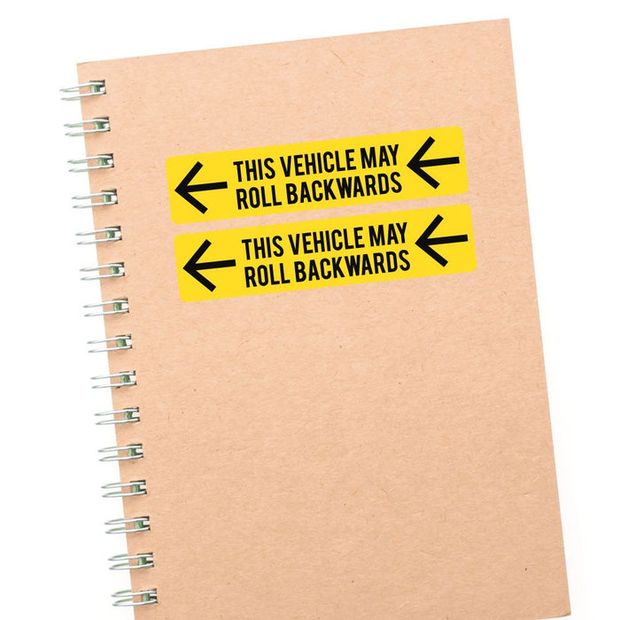 Roll Backwards Sticker Decal | Funny Stickers - Sticker Collective