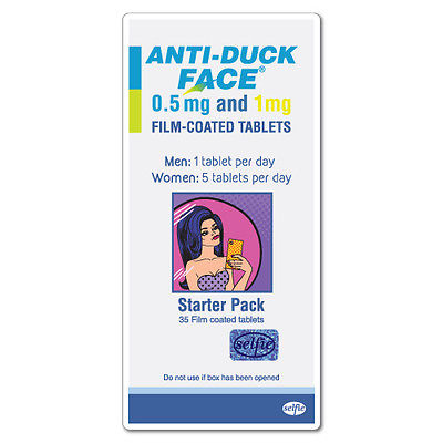 Anti Duck Face Selfie Sticker Decal Funny