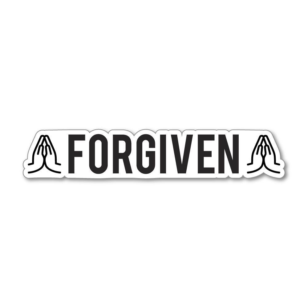 Forgiven Sticker Decal | Religion Stickers - Sticker Collective