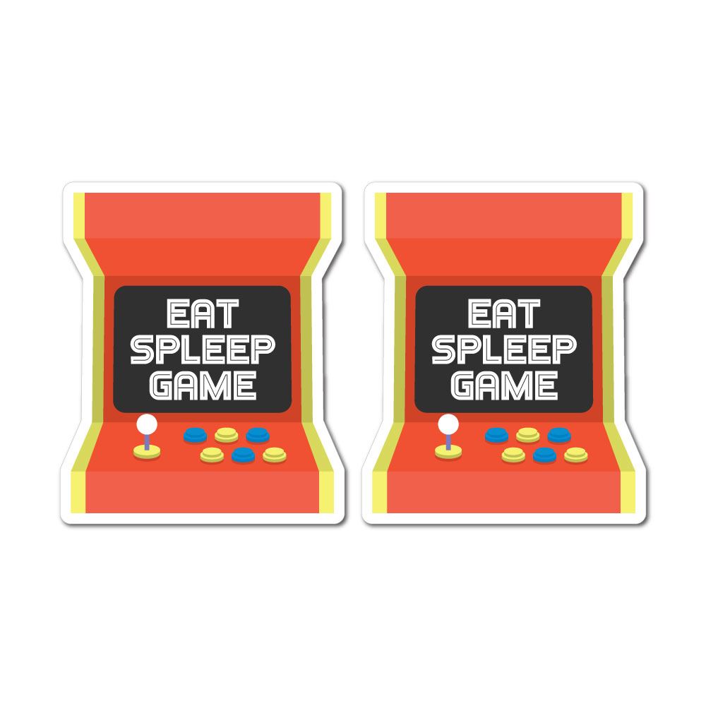 2X Eat Sleep Game Sticker Decal | Game Stickers - Sticker Collective