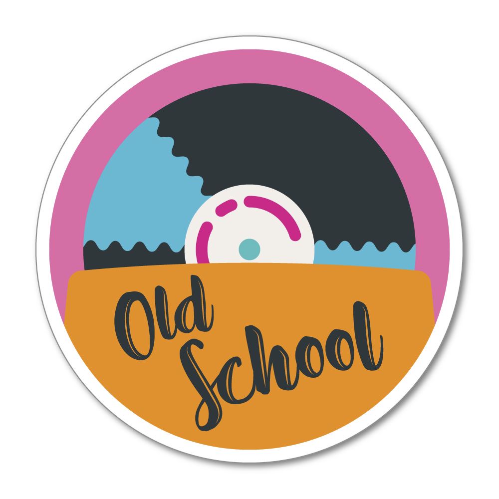 Old School Sticker Decal | Vintage Stickers - Sticker Collective