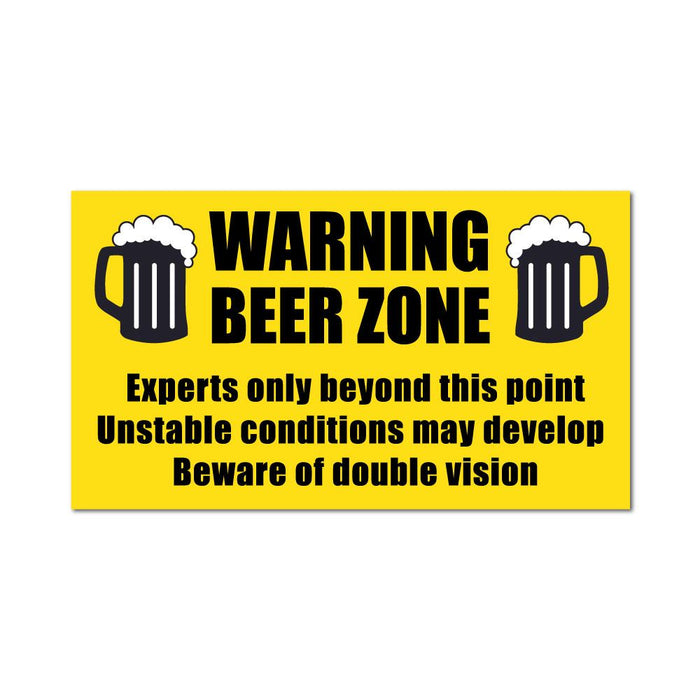 Beer Zone Sticker Decal