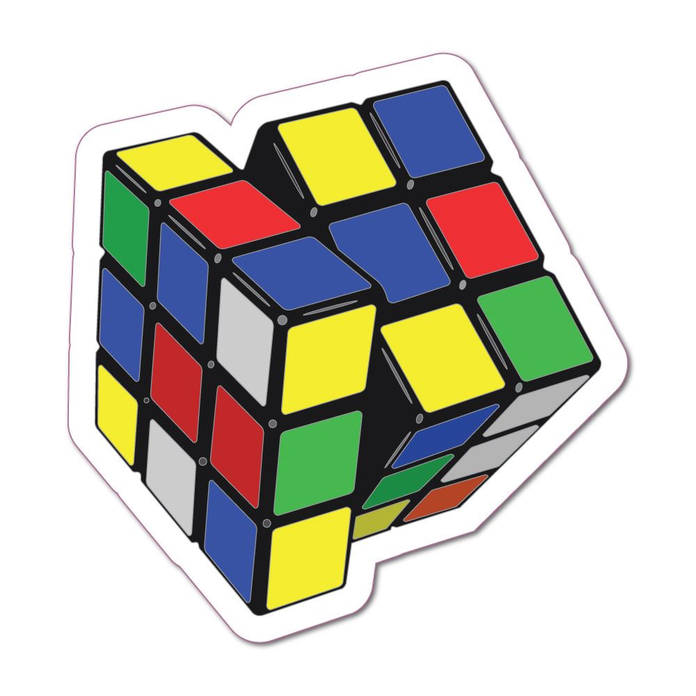 Cube Game Colours Sticker Board Gamer Fun Car Sticker Decal | General ...