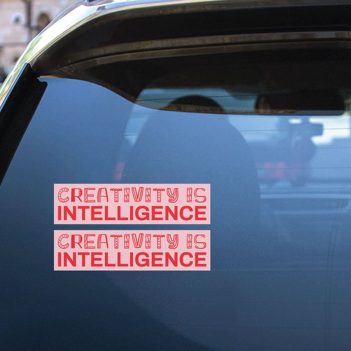 2X Creativity Is Intelligence Sticker Decal