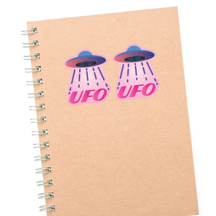 2X Unidentified Flying Object Sticker Decal
