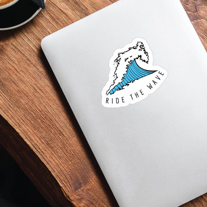 Ride The Wave Surfer Sticker Decal